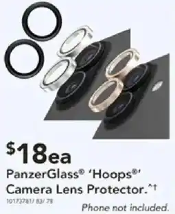 Harvey Norman Panzerglass hoops camera lens protector offer