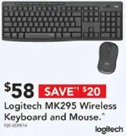 Harvey Norman Mk295 wireless keyboard and mouse offer