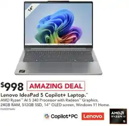 Harvey Norman Ideapad 5 copilot+ laptop offer