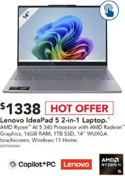 Harvey Norman Lenovo ideapad 5 2-in-1 laptop offer