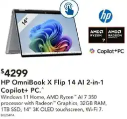 Harvey Norman HP OmniBook X Flip 14 Al 2-in-1 Copilot+ PC offer