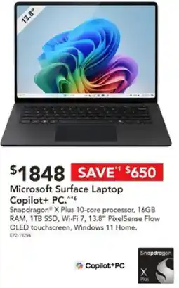 Harvey Norman Microsoft surface laptop copilot+ pc offer