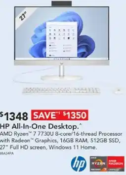 Harvey Norman Hp all-in-one desktop offer