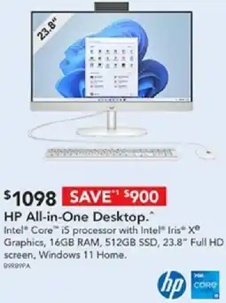 Harvey Norman Hp all-in-one desktop. offer