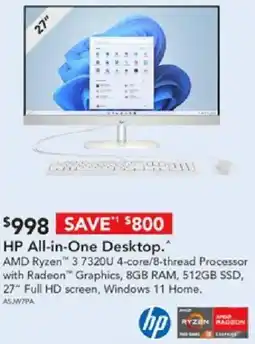 Harvey Norman Hp all-in-one desktop offer