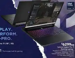 Harvey Norman Lenovo legion pro 7i gaming laptop offer