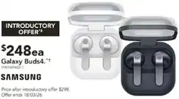 Harvey Norman Galaxy buds4 offer