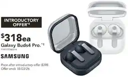 Harvey Norman Galaxy buds4 pro offer