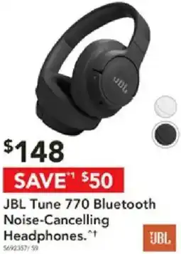 Harvey Norman Jbl tune 770 bluetooth noise-cancelling headphones offer