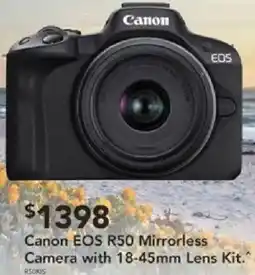 Harvey Norman Canon eos r50 mirrorless camera offer