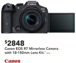 Harvey Norman Canon eos r7 mirrorless camera offer