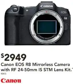 Harvey Norman Canon eos r8 mirrorless camera offer