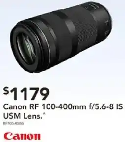 Harvey Norman Canon rf 100-400mm f/5.6-8 is usm lens. offer