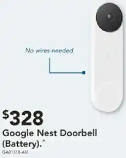 Harvey Norman Google nest doorbell offer