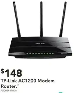 Harvey Norman Tp-link ac1200 modem router offer