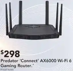 Harvey Norman Predator connect ax6000 wi-fi 6 gaming router offer