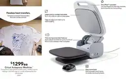 Harvey Norman Cricut autopress machine offer