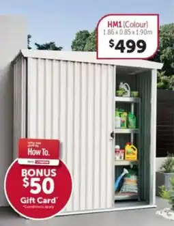 Stratco Handi-mate sliding door shed offer