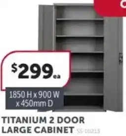 Stratco Titanium 2 door large cabinet offer