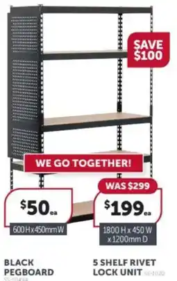 Stratco 5 shelf rivet lock unit ss offer
