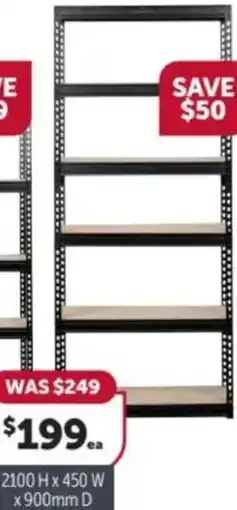 Stratco 5 and 6 shelf rivet lock units offer