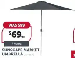 Stratco Sunscape market umbrella offer