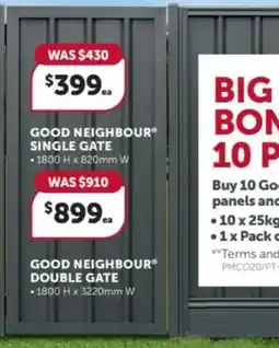 Stratco Good neighbour double gate offer