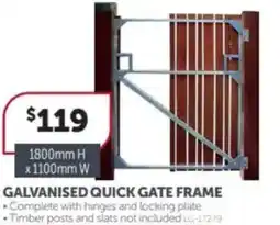 Stratco Galvanised quick gate frame offer