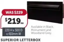 Stratco Superior letterbox offer