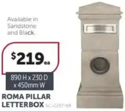 Stratco Roma pillar letterbox offer