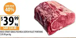 Supabarn Bass strait grass fed msa scotch fillet portions offer