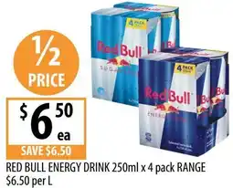 Supabarn Red bull energy drink offer