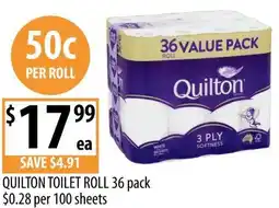 Supabarn Quilton toilet roll offer
