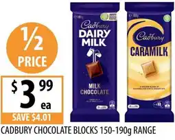 Supabarn Cadbury chocolate blocks offer