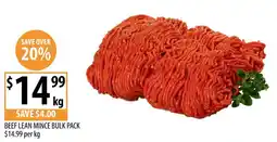 Supabarn Beef lean mince bulk pack offer