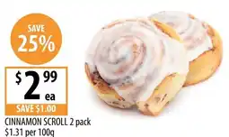 Supabarn Cinnamon scroll 2 pack offer