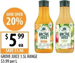Supabarn Grove juice offer