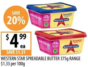 Supabarn Western star spreadable butter offer