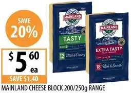 Supabarn Mainland cheese block offer
