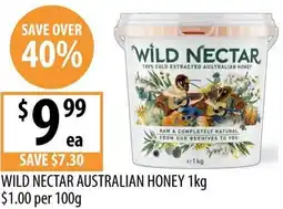 Supabarn Wild nectar australian honey offer