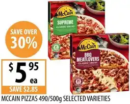 Supabarn Mccain pizzas offer