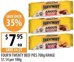 Supabarn Four'n twenty beef pies offer