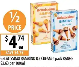 Supabarn Gelatissimo bambino ice cream offer