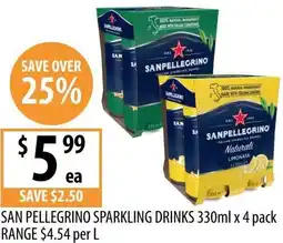 Supabarn San pellegrino sparkling drinks offer