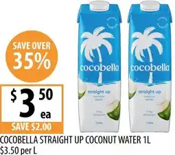 Supabarn Cocobella straight up coconut water offer
