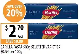 Supabarn Barilla pasta offer