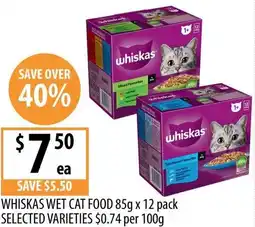 Supabarn Whiskas wet cat food offer