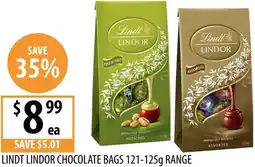 Supabarn Lindt lindor chocolate bags offer