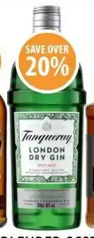 Supabarn Tanqueray london dry gin offer