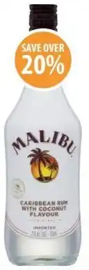 Supabarn Malibu white rum with coconut offer